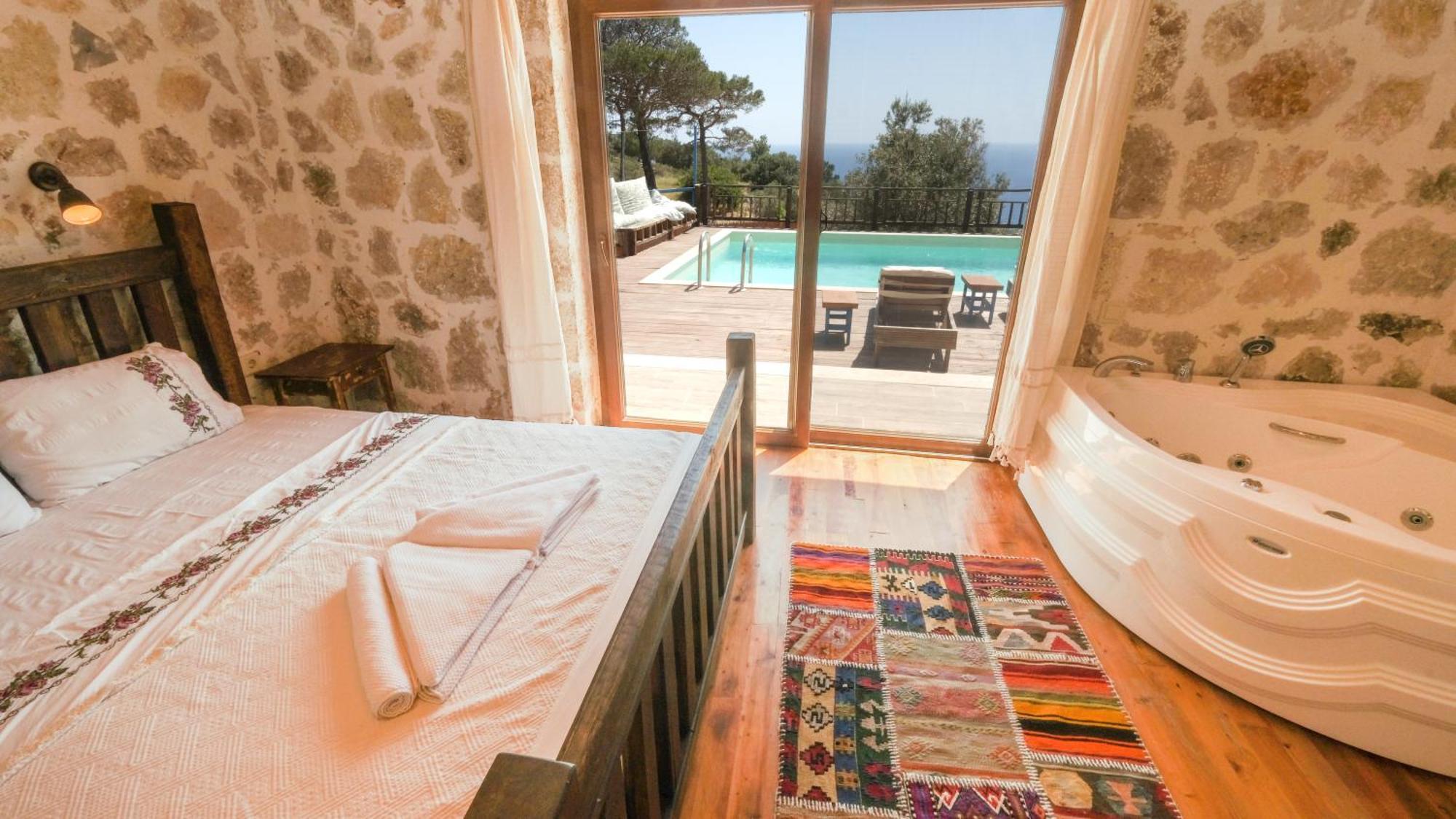 Villa Likya House - Deniz Ve Doga Manzarali, Havuzlu Patara Esterno foto