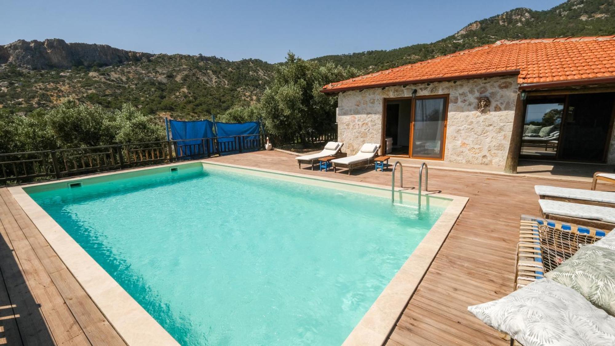 Villa Likya House - Deniz Ve Doga Manzarali, Havuzlu Patara Esterno foto